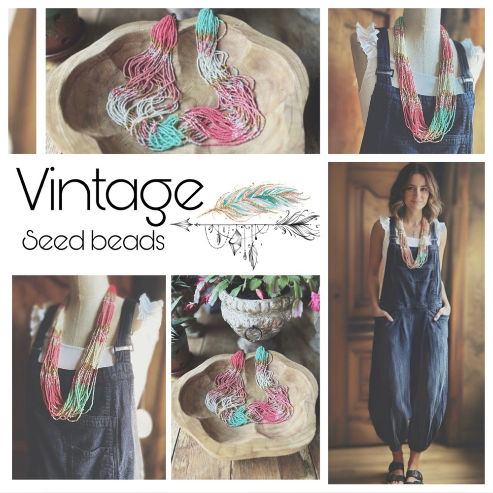Vintage Seed Beads Necklace